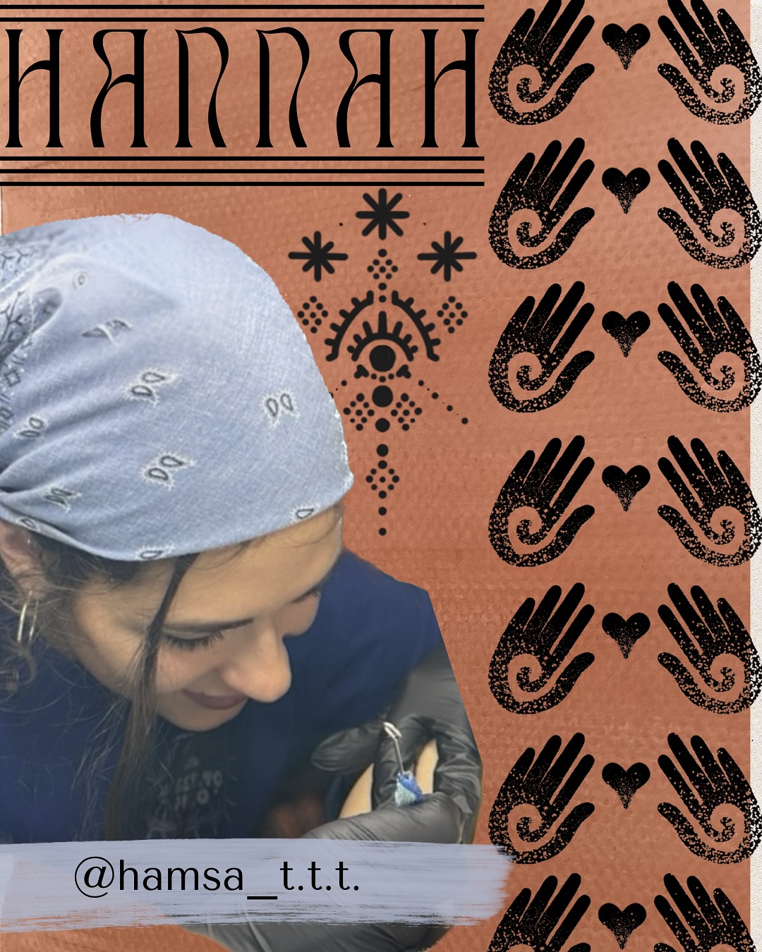 Hamsa, artisane tatoueure handpoke spécialisée amazigh et sacré — Dijon